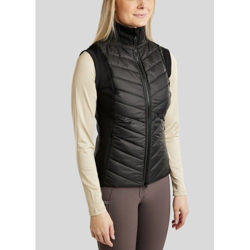 Montar FW25 MoEmilia Hybrid Bodywarmer with Mixed Grey-Toned Crystals