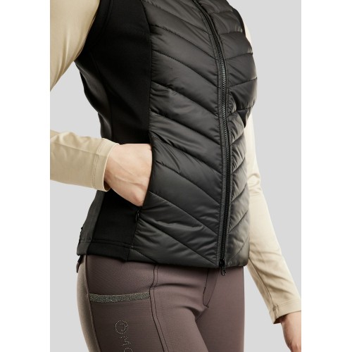 Montar FW25 MoEmilia Hybrid Bodywarmer with Mixed Grey-Toned Crystals