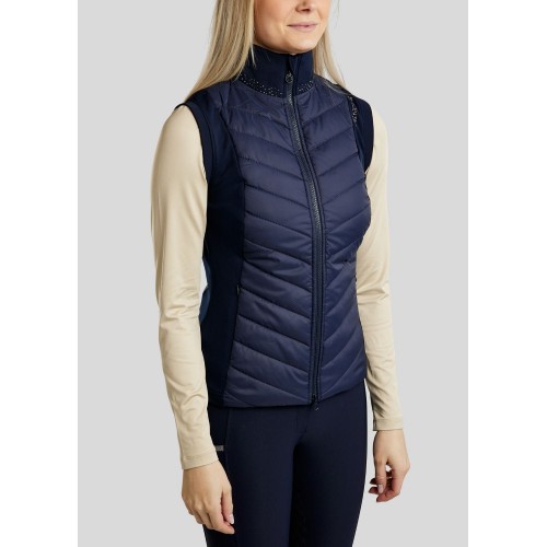Montar FW25 MoEmilia Hybrid Bodywarmer with Mixed Grey-Toned Crystals