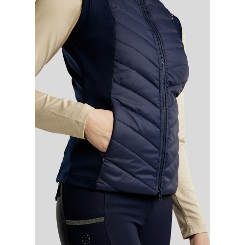Montar FW25 MoEmilia Hybrid Bodywarmer with Mixed Grey-Toned Crystals