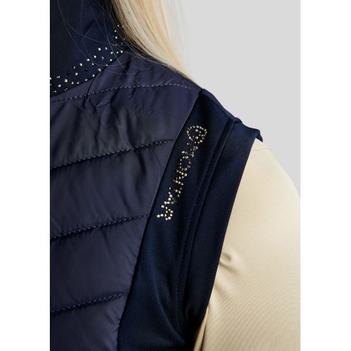 Montar FW25 MoEmilia Hybrid Bodywarmer with Mixed Grey-Toned Crystals