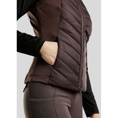 Montar FW25 MoEmilia Hybrid Bodywarmer with Mixed Grey-Toned Crystals