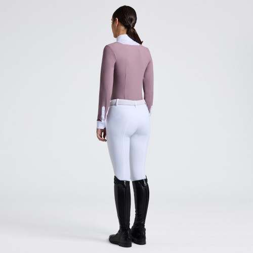 Cavalleria Toscana FW25 Girls' L/S Jersey Show Shirt with Bib