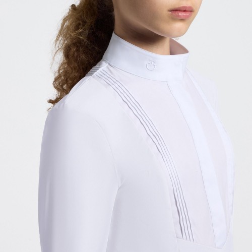 Cavalleria Toscana SS26 Girls' L/S Jersey Competition Shirt with Bib