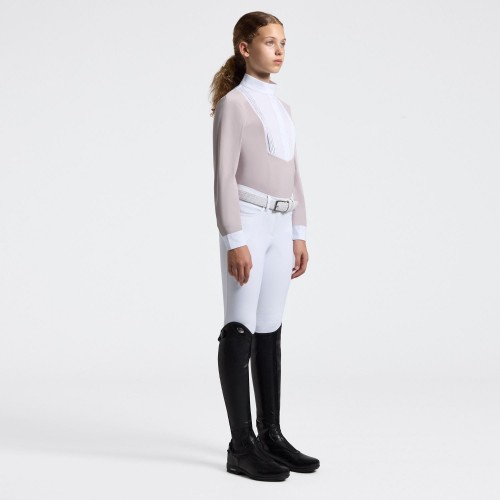 Cavalleria Toscana SS26 Girls' L/S Jersey Competition Shirt with Bib