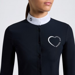Cavalleria Toscana FW25 CT L/S джерси с Printed логотип для девочек турнирная рубашка