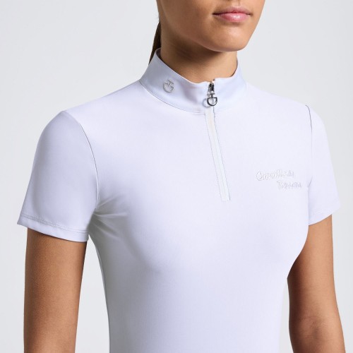 Cavalleria Toscana FW25 CT S/S Jersey w/ Embroidery Logo Girls' Competition Shirt