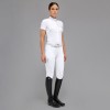 Cavalleria Toscana FW'23 Revo Pleated Poplin Bib S/S Tech Knit Women's Competition Shirt