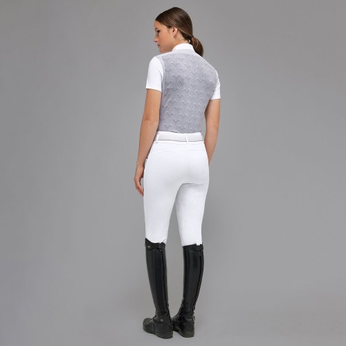 Cavalleria Toscana FW'23 Revo Pleated Poplin Bib S/S Tech Knit Women's Competition Shirt