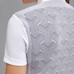 Cavalleria Toscana FW'23 Revo Pleated Poplin Bib S/S Tech Knit женский турнирная рубашка