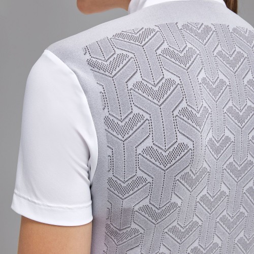 Cavalleria Toscana FW'23 Revo Pleated Poplin Bib S/S Tech Knit Women's Competition Shirt