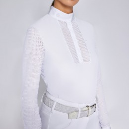 Cavalleria Toscana SS'24 CT Perforated джерси L/S турнирная рубашка Woman
