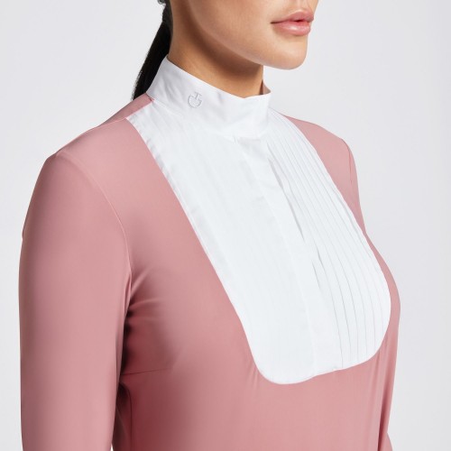 Cavalleria Toscana FW'24 CT Pleated Bib Jersey L/S Competition Shirt Women