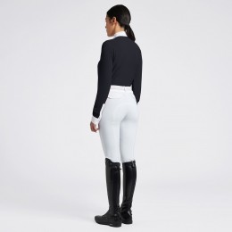 Cavalleria Toscana FW'24 CT Pleated Bib джерси L/S турнирная женская рубашка