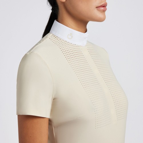 Cavalleria Toscana FW'24 CT Heat Sealed Perforated BIB S/S Women's Competition Shirt