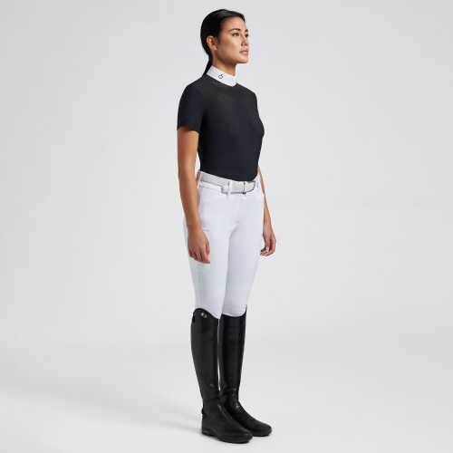 Cavalleria Toscana FW'24 CT Heat Sealed Perforated BIB S/S Women's Competition Shirt