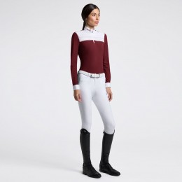 Cavalleria Toscana FW25 CT L/S Pleated Insert женский турнирная рубашка