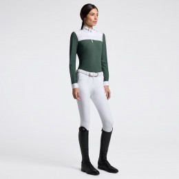 Cavalleria Toscana FW25 CT L/S Pleated Insert женский турнирная рубашка