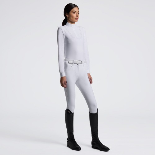 Cavalleria Toscana FW25 CT L/S Perforated w/ Tech Knit Women's Competition Shirt