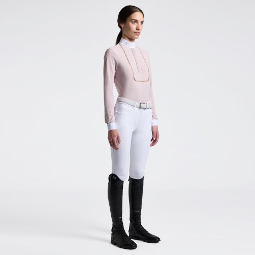 Cavalleria Toscana SS26 CT Embroidery L/S Women's Competition Shirt