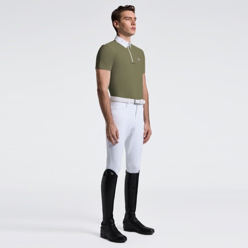 Cavalleria Toscana FW26 CT Jersey S/S Zip Competitionshirt Men's