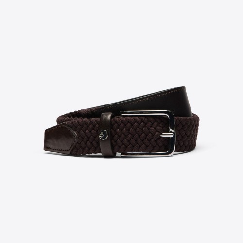 Cavalleria Toscana FW26 CT Leather and Wool Elastic Belt Women's