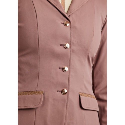 Montar FW25 MOGlenda competition jacket Rosegold caviar tape and crystal