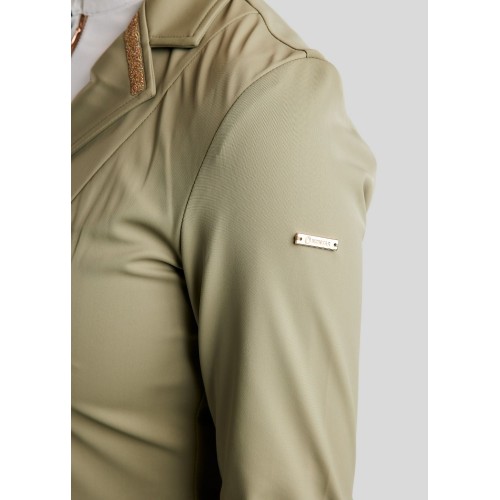 Montar FW25 MOGlenda competition jacket Rosegold caviar tape and crystal