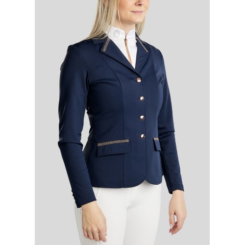 Montar FW25 MOGlenda competition jacket Rosegold caviar tape and crystal