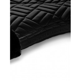 Equestrian Stockholm FW25 Holiday Spring вальтрап из искусственной кожи мехом Crystal чёрный