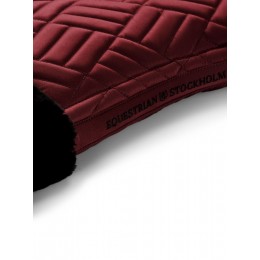 Equestrian Stockholm FW25 Holiday Jump вальтрап из искусственной кожи мехом Crystal Bordeaux