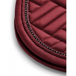 Equestrian Stockholm FW25 Holiday Jump вальтрап из искусственной кожи мехом Crystal Bordeaux
