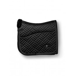 Equestrian Stockholm FW25 Holiday выездковый вальтрап из искусственной кожи мехом Crystal чёрный