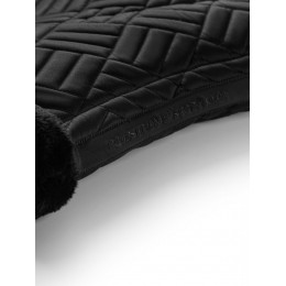 Equestrian Stockholm FW25 Holiday выездковый вальтрап из искусственной кожи мехом Crystal чёрный