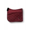 Equestrian Stockholm FW25 Holiday Dressage Saddle Pad Vegan Fur Crystal Bordeaux
