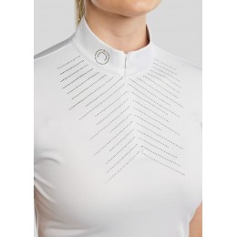 Montar SS26 MoSparkle турнирная рубашка с Champagne Crystals белый