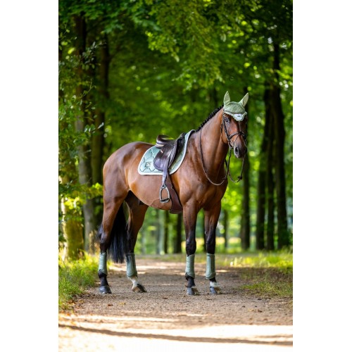 Equestrian Stockholm Pistachio White Classic Mesh Brushing Boots
