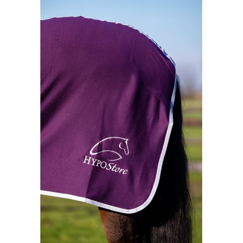 HypoStore Fleece Rug Logo Plum