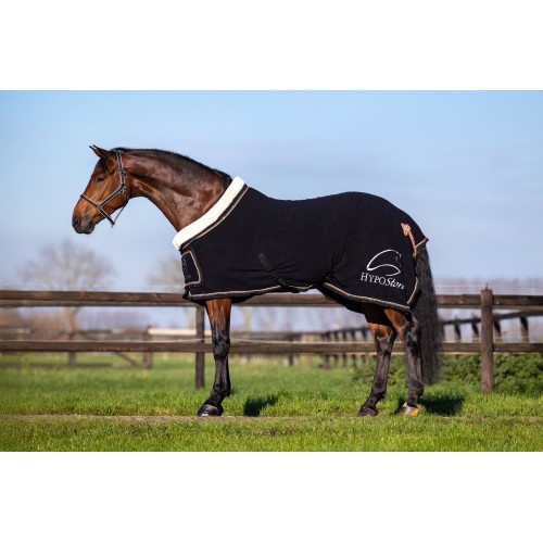 HypoStore Luxury Show Rug Black Rose Crystals