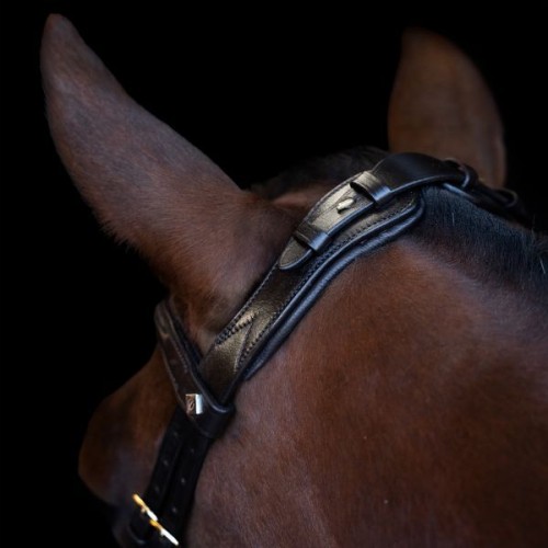 Imperial Riding Snaffle Bridle IRH with ergonomic drop noseband/flash strap