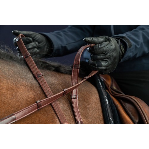 Dyon 5/8" Hunter Reins with 7 Leather Keepers New English Collection