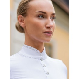 Equestrian Stockholm Revenew турнирная рубашка с коротким рукавом белый
