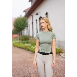 Equestrian Stockholm Pistachio белый Dynamic Base Layer с коротким рукавом