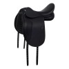 Dressage saddle with removable blocks