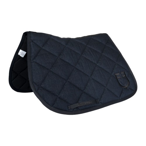 Equestro SS26 Jumping Saddle Pad Denim