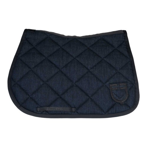 Equestro SS26 Jumping Saddle Pad Denim
