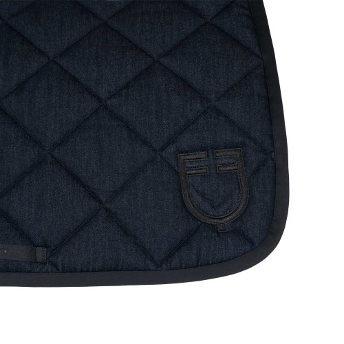 Equestro SS26 Jumping Saddle Pad Denim