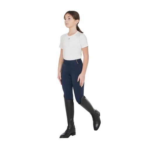 Equestro FW25 Kids Riding Tights Fleece