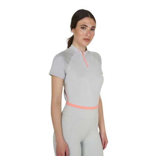Equestro SS26 Polo Shirt Technical Zip Woman