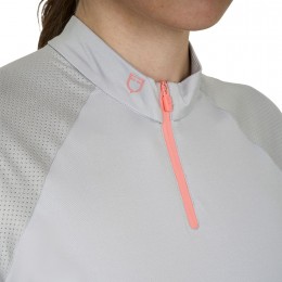 Equestro SS26 поло Technical молнией Woman